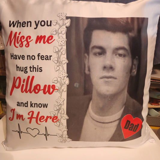 Pillow Case ,Custom Picture and Name
